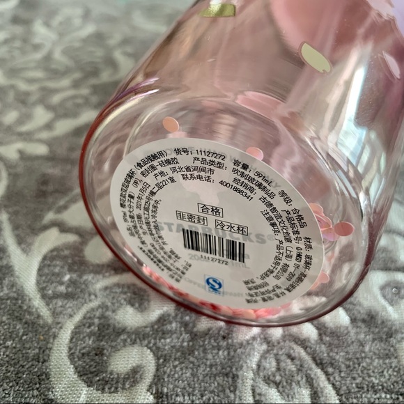 🤩 Starbucks Glitter Glass Sakura Blossom Tumbler - Picture 3 of 7